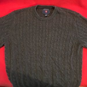 Saddlebred Sweater size Large, Grey, Cotton/Acrylic